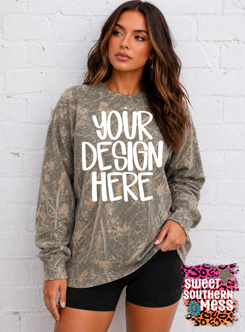 Deadwood Tree Camo Sweatshirt Mock-Digital Only