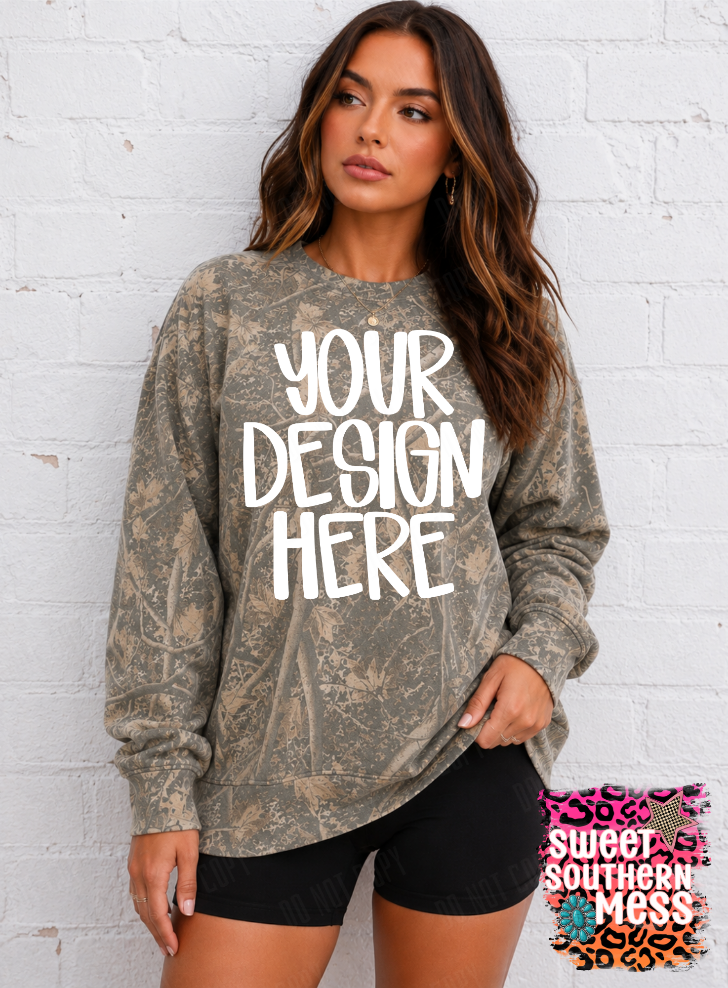 Deadwood Tree Camo Sweatshirt Mock-Digital Only