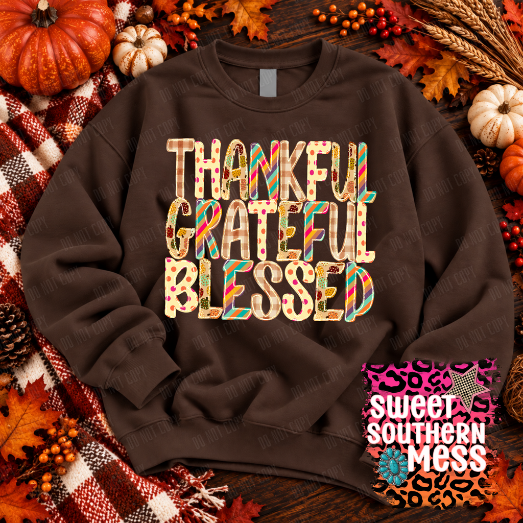 Thankful Grateful Blessed-Digital Only