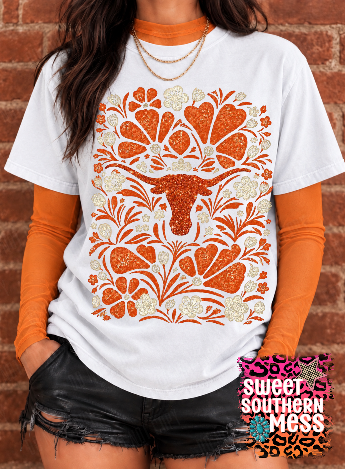 Floral TX Longhorns-Digital Only