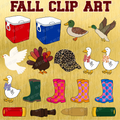 Fall Clip Art Bundle-Digital Only